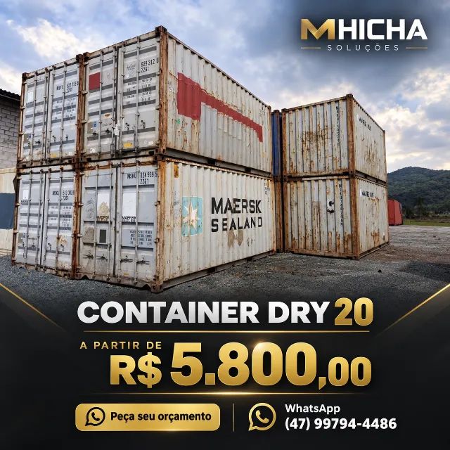 Container Dry 20 pés 