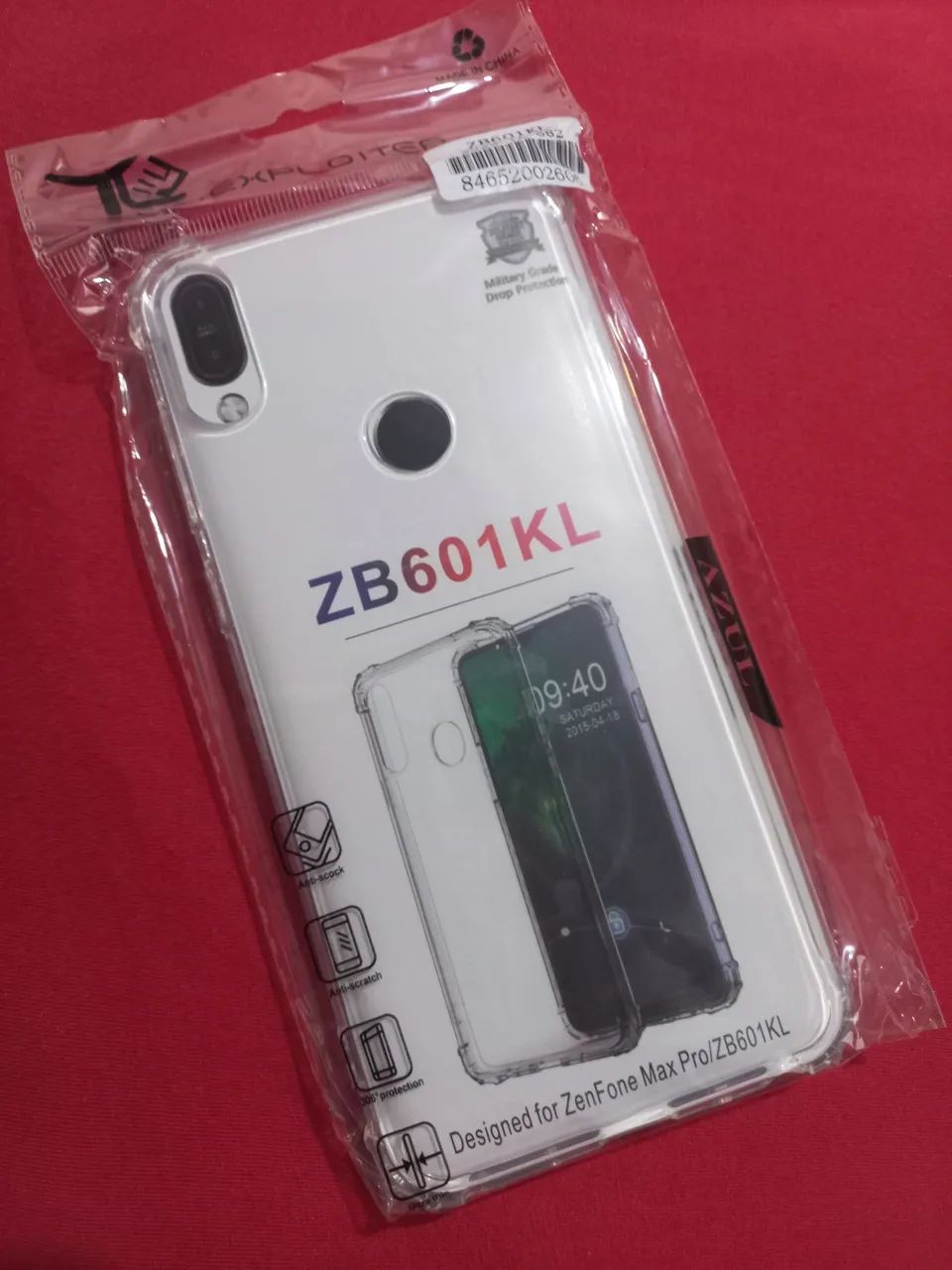 2 Capinhas celular smartphone ZenFone Max Pro/ZB601KL capa proteção transparente 2 por 1 - Foto 2