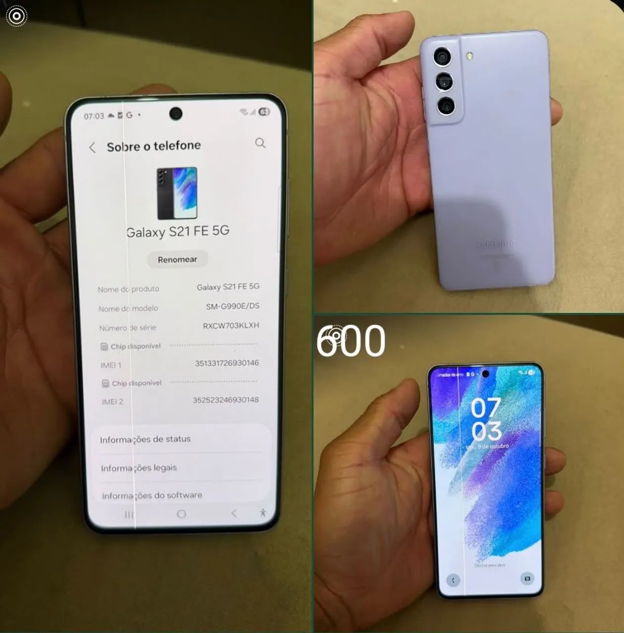 Samsung s20 fe e Samsung s21 fe 