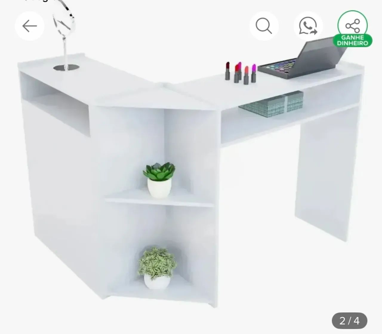 Mesa de nail design em L