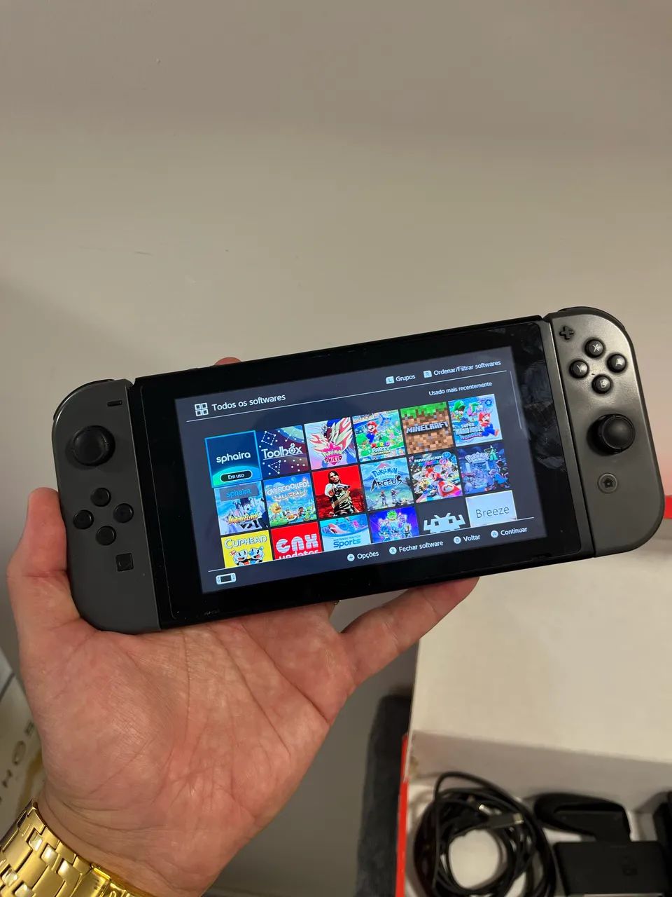 Nintendo switch v2 desbloqueado vários jogos  - Foto 3