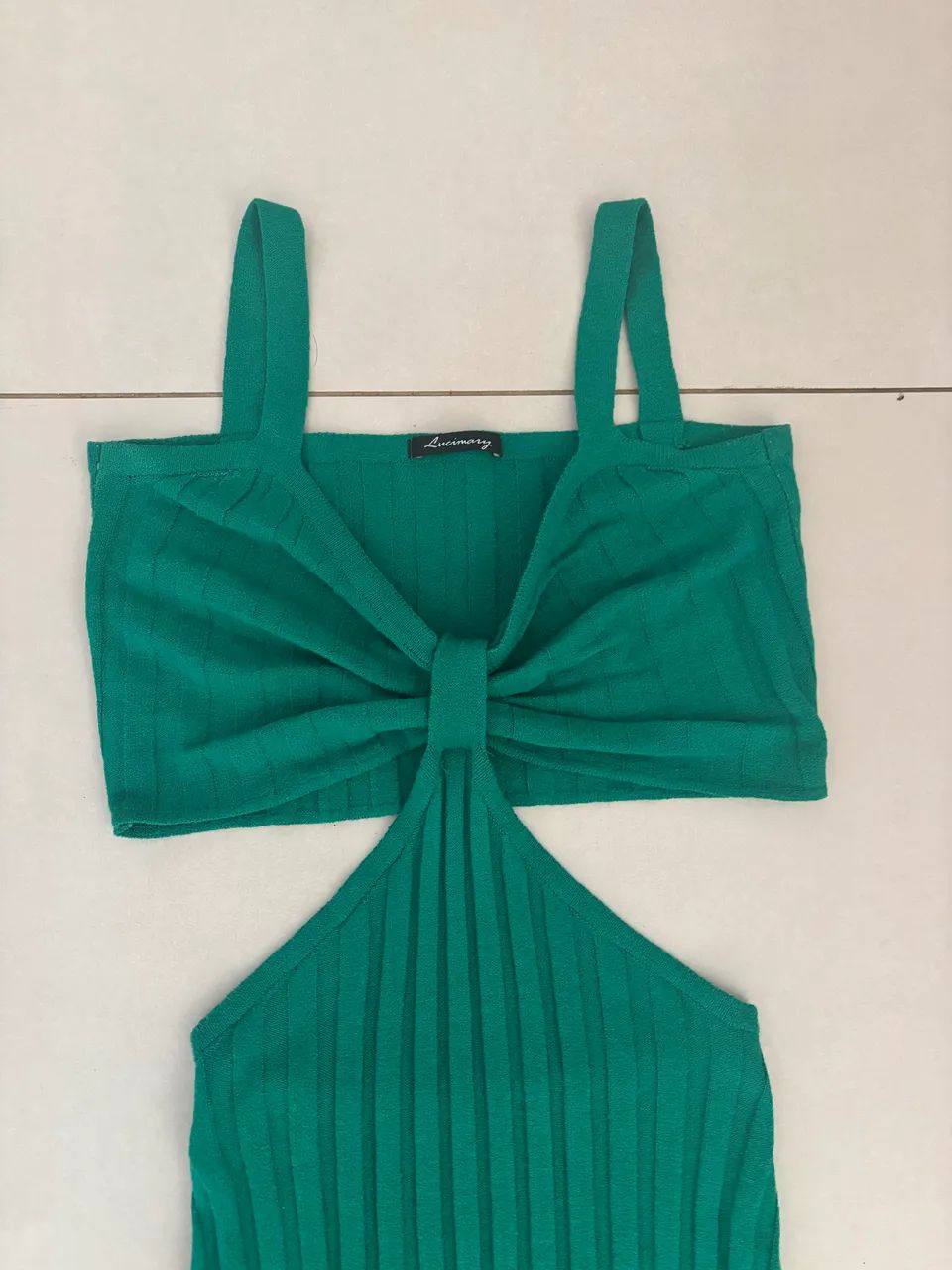 Vestido novo verde de tricot midi - Foto 3