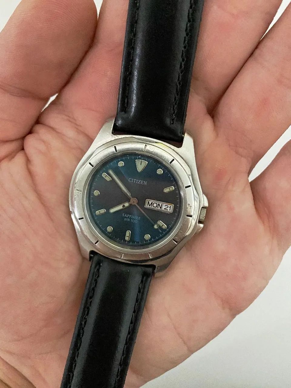 Relógio Citizen Sapphire quartz. - Foto 5