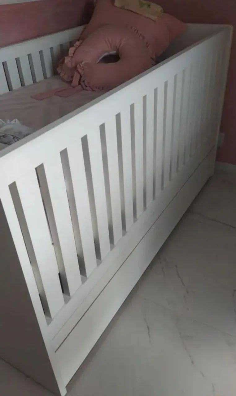 Cama/Berço com Auxiliar em 100% MDF Excelente Oportunidade  - Foto 4