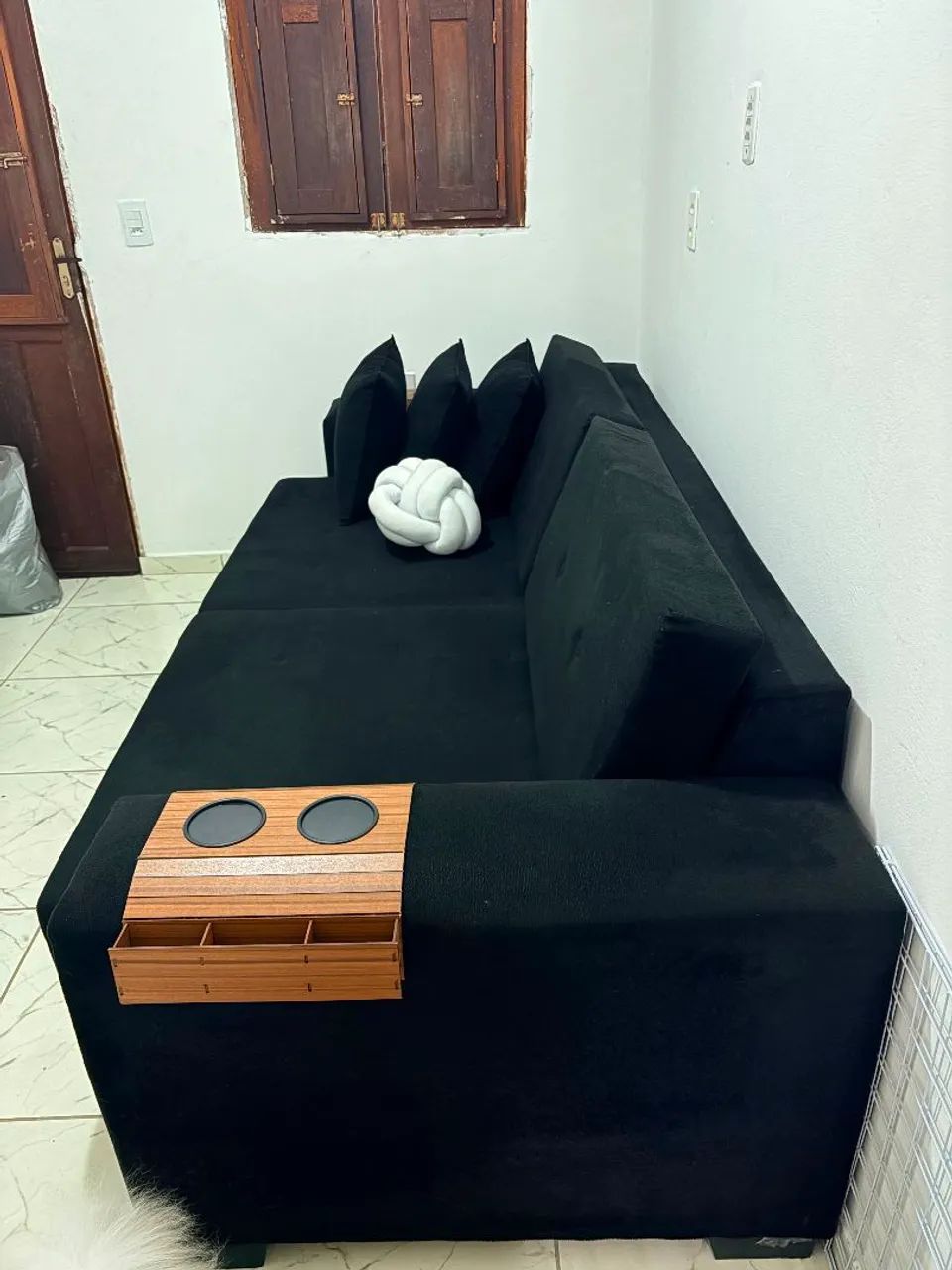 Sofá cama preto Premium. - Foto 3