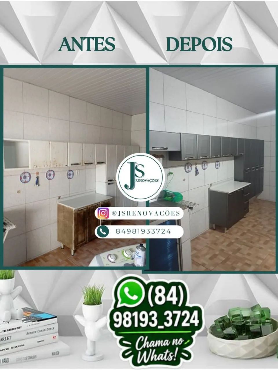 Envelopamento de móveis e eletrodomésticos películas residencial adesivo * - Foto 3