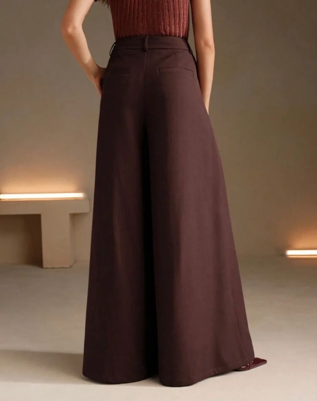 Calça alfaiataria pantalona SHEIN  - Foto 4