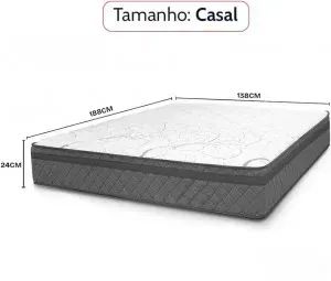Colchão D28 casal 138x188x24 - Foto 2