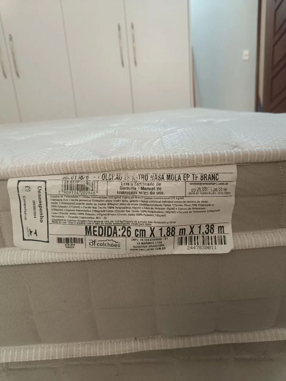 Cama box casal colchão molas  smart balance BF colchões  - Foto 2