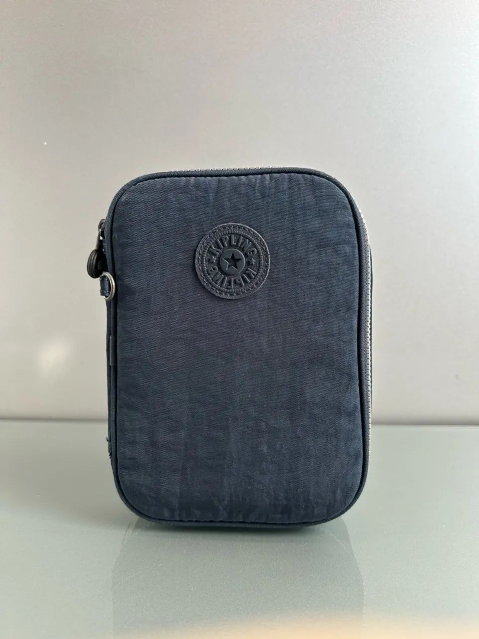 Estojo Kipling Grande Azul Escuro Original