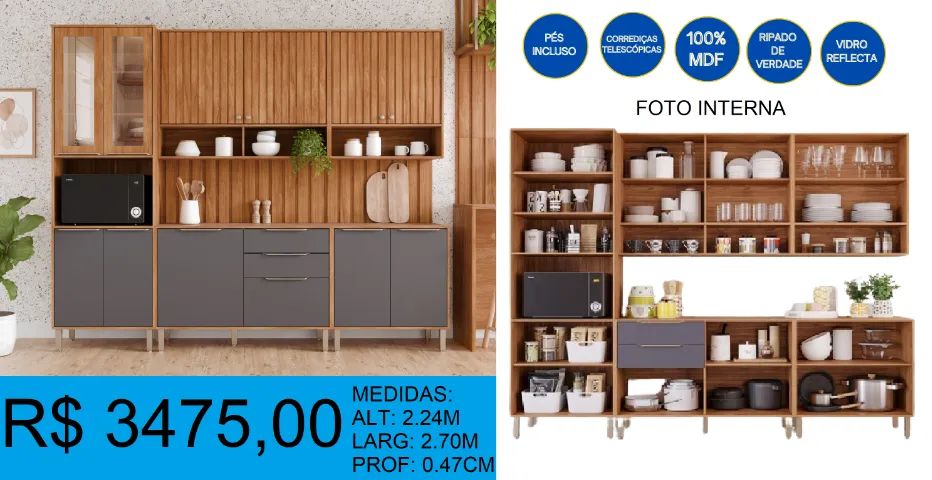 Armário completo - compre hoje e receba em até 72 horas  - Foto 2