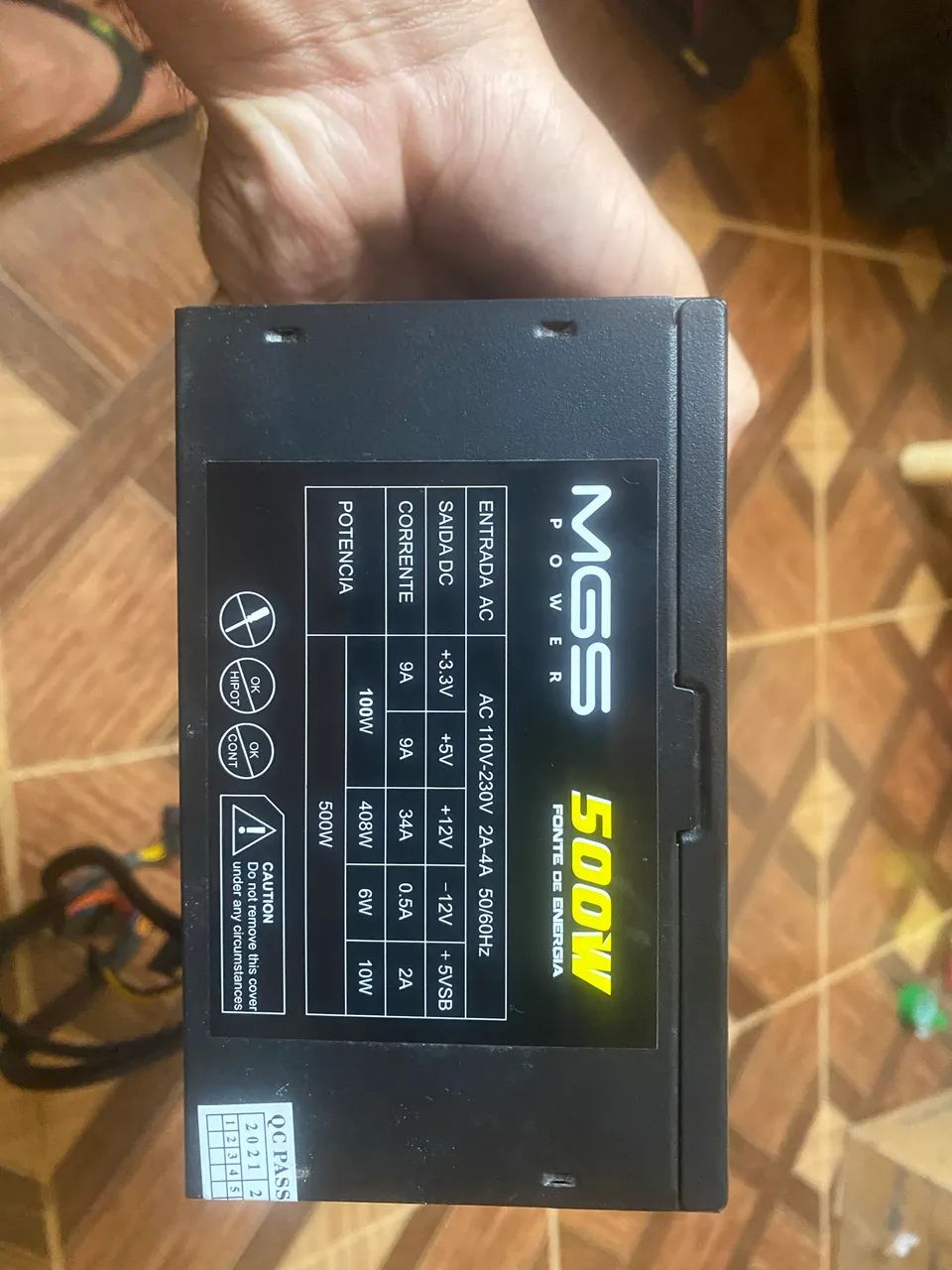 Gabinete Pichau + Fans + fonte de alimentação 500w - Foto 5