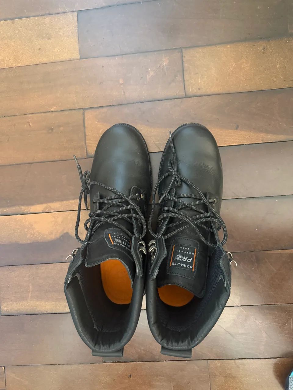 ? BOTA AZIMUTE PRO WORK BOOT - PRETA número 47 - Foto 4