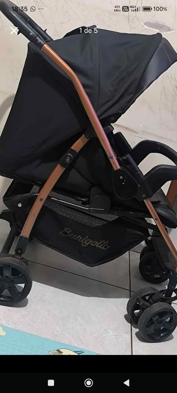 Vendo carrinho de bebê da Burigotto, usado poucas vezes valor 350 - Foto 2