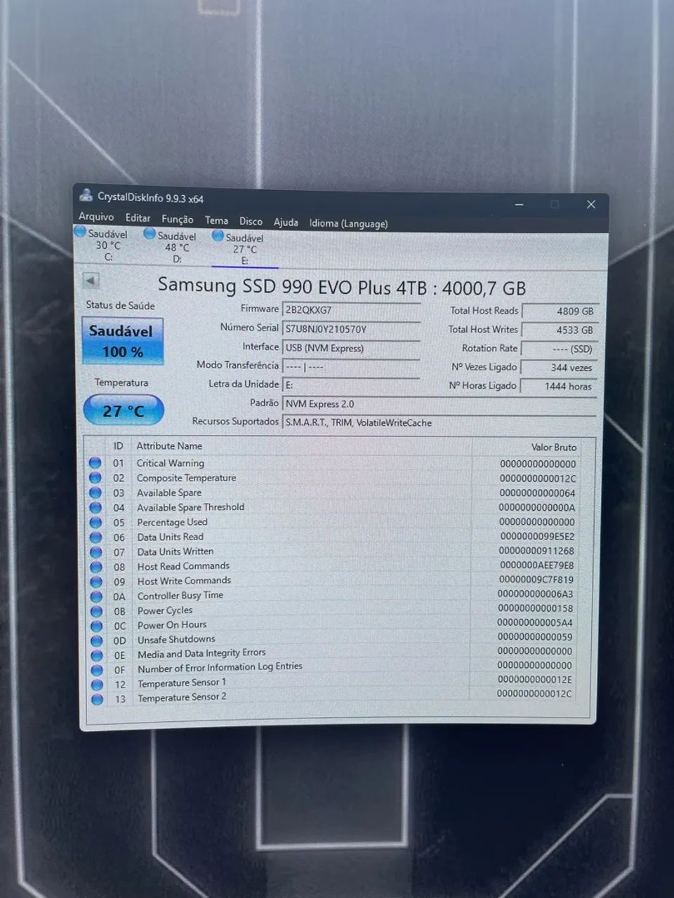Ssd Samsung 990 evo plus 4tb - Foto 3