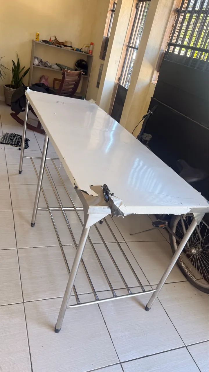 Mesa balcão de inox 1.90x70 - Foto 3