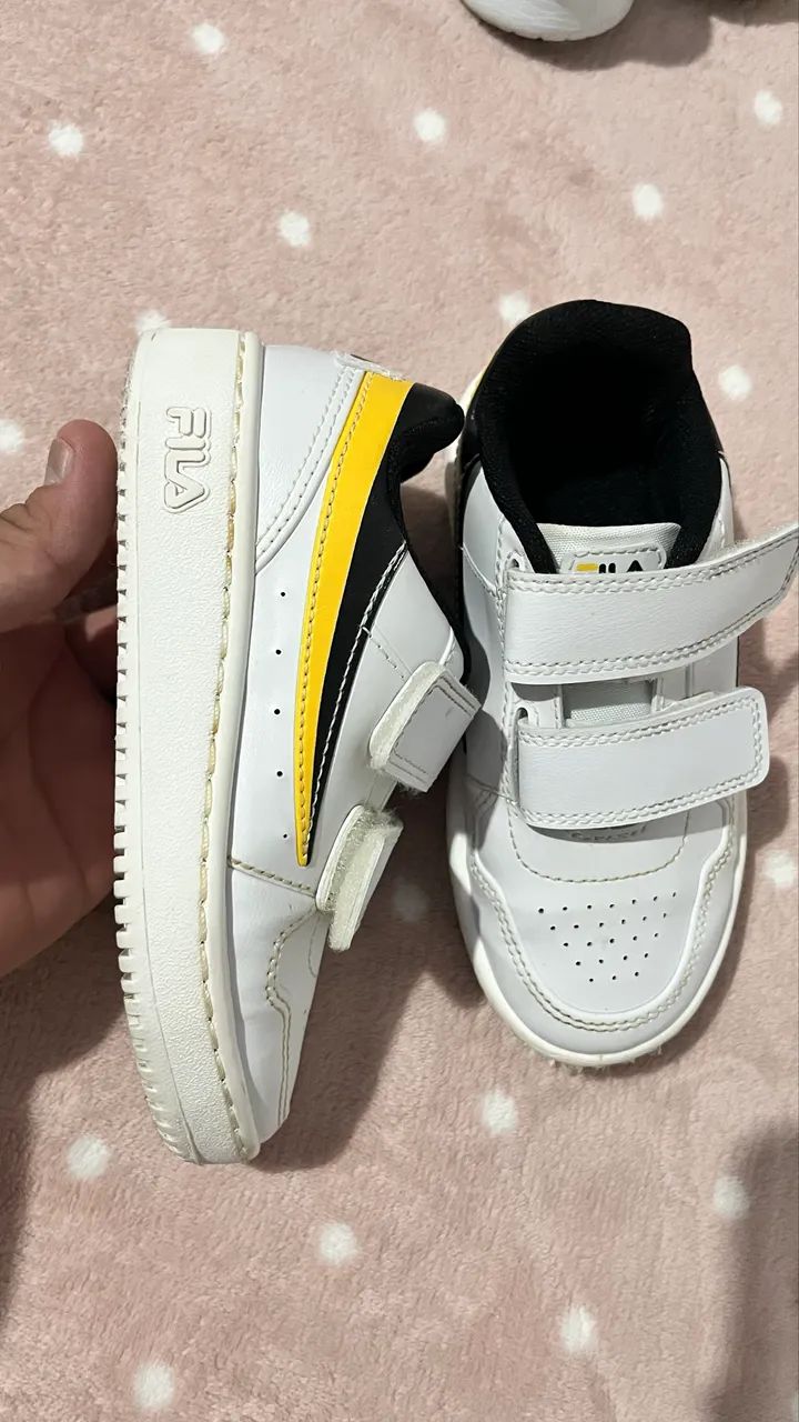 Sapato infantil Fila n° 27 em velcro  - Foto 2