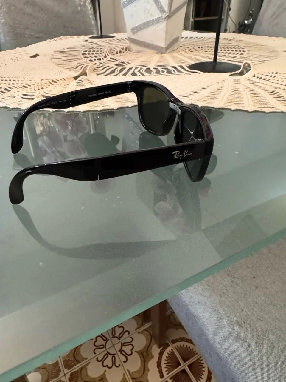 Óculos Rayban folding preto - Foto 5