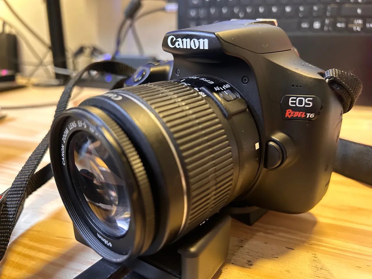 CÂNON T6 + lente 18-55mm (aceito troca)    - Foto 2