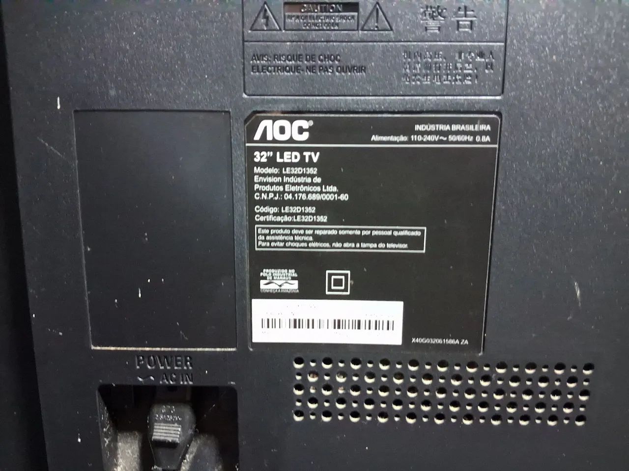 TV LED 32 polegadas AOC - Foto 3