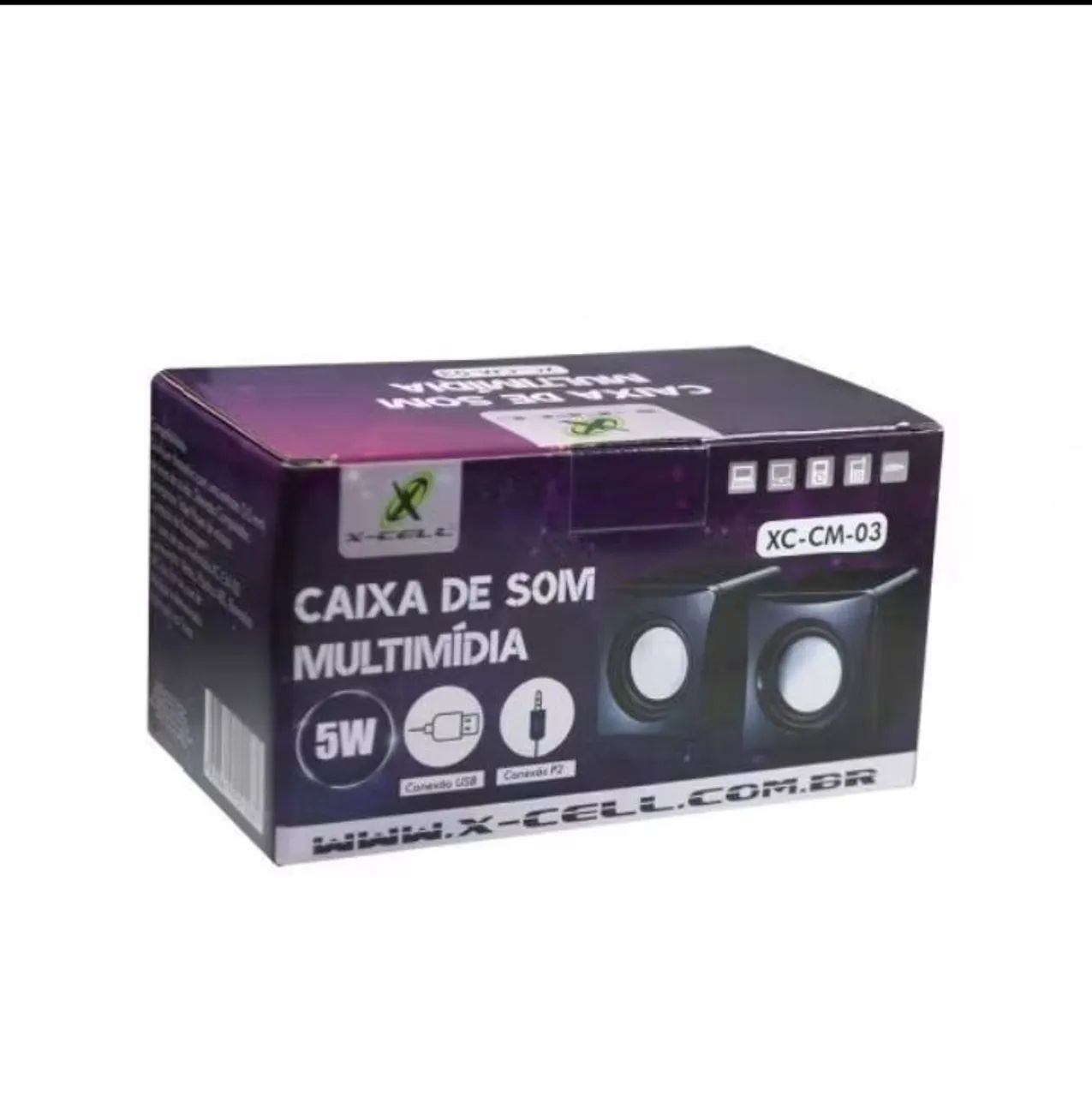 Caixa de Som X-Cell XC-CM-03 2.0 - Multimídia - Ótimo Estado - Foto 3