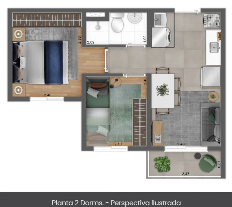 PLANTA 27m²