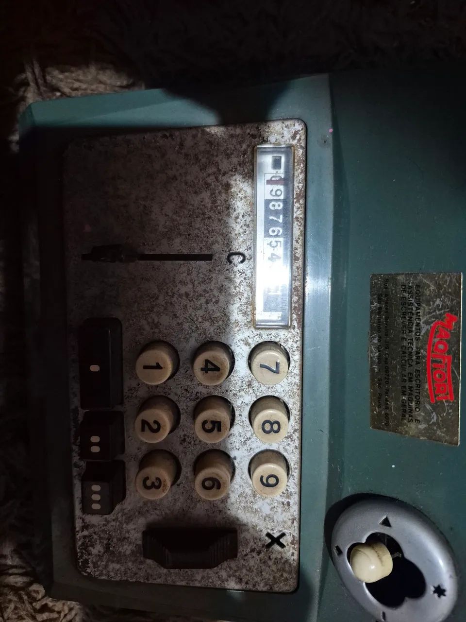 Maquina calculadora olivetti  antiga  - Foto 5