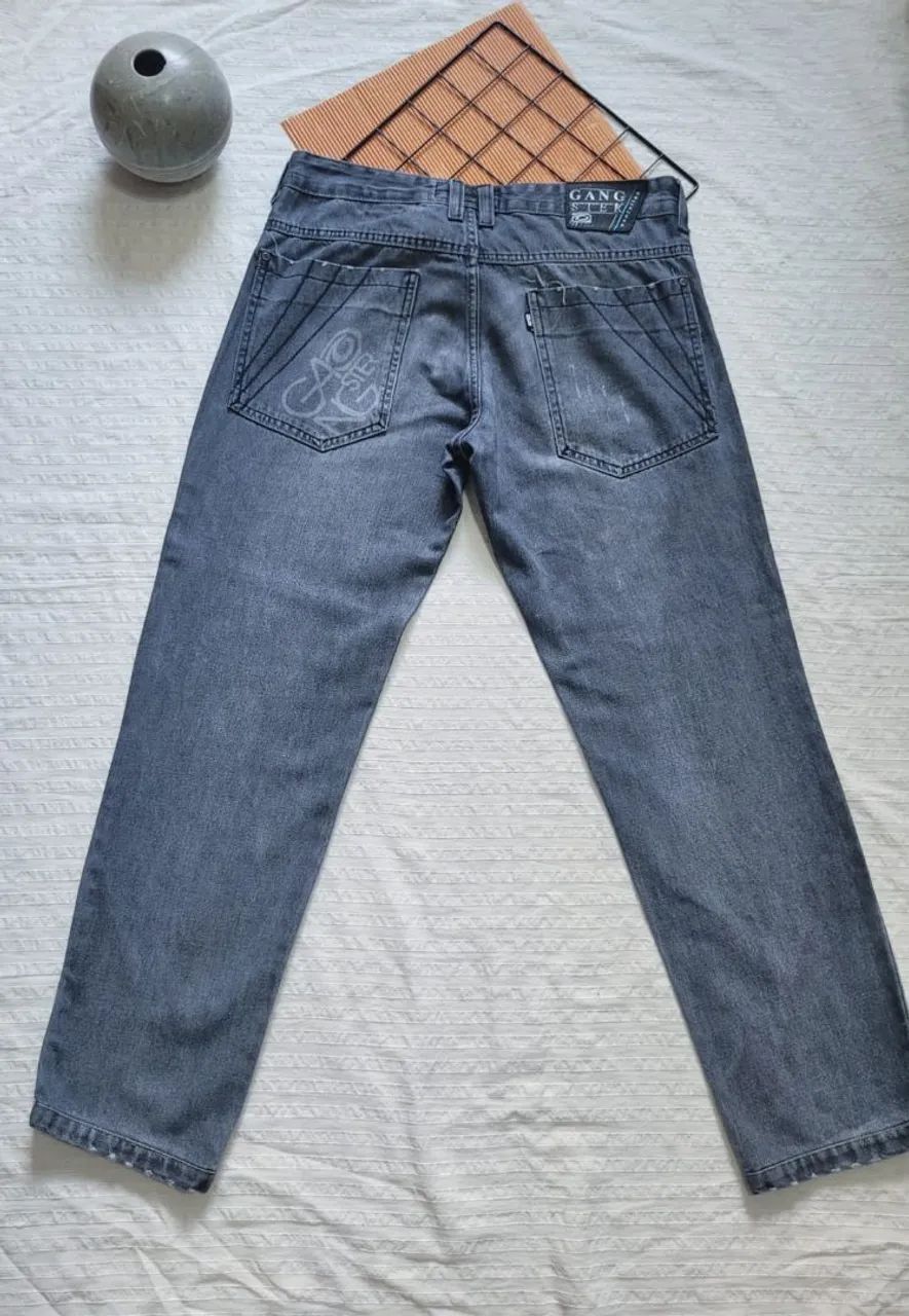 calça jeans cinza gangster Tam 42 - Foto 2