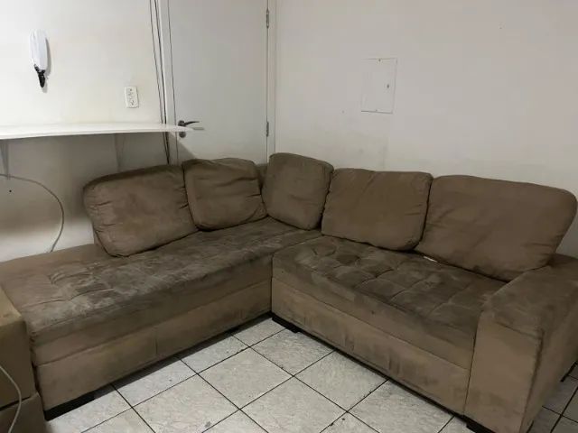 Sofá de Canto em L para 5 a 6 Lugares com Chaise Extensão Lateral - Foto 3