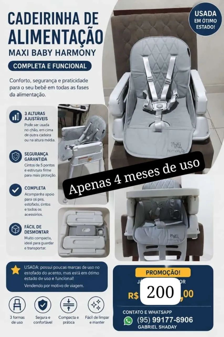 Cadeirinha de alimentação 