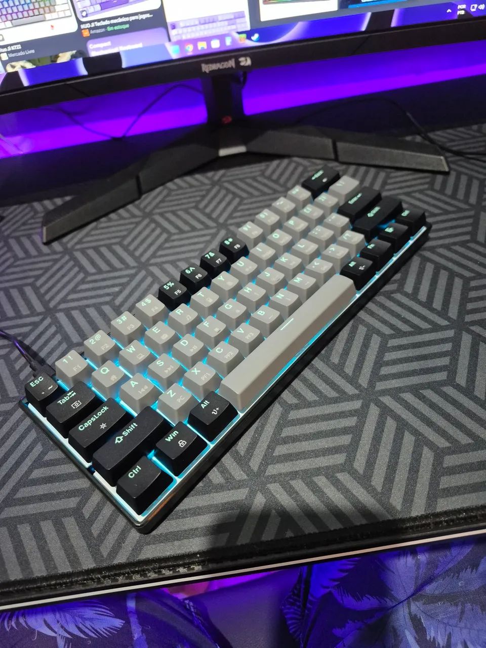 Teclado mecânico 60% HUO Jl - Foto 3