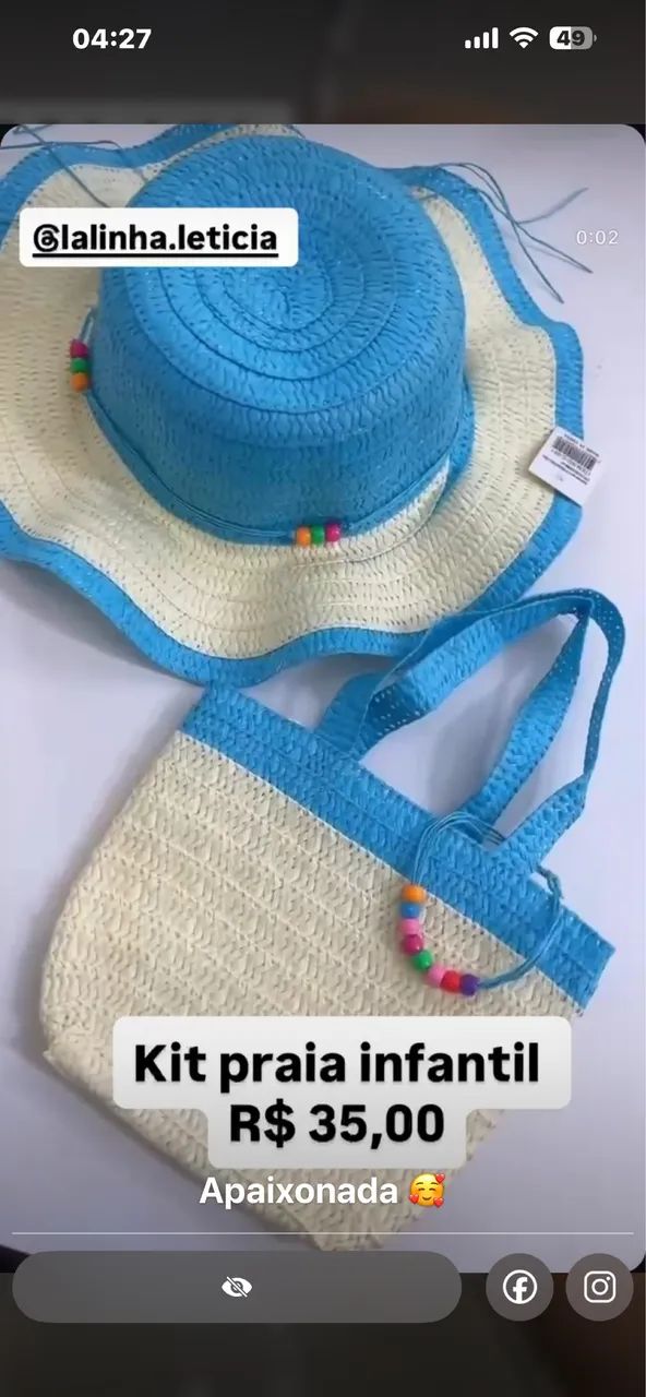 Chapéu Praia infantil - Foto 4