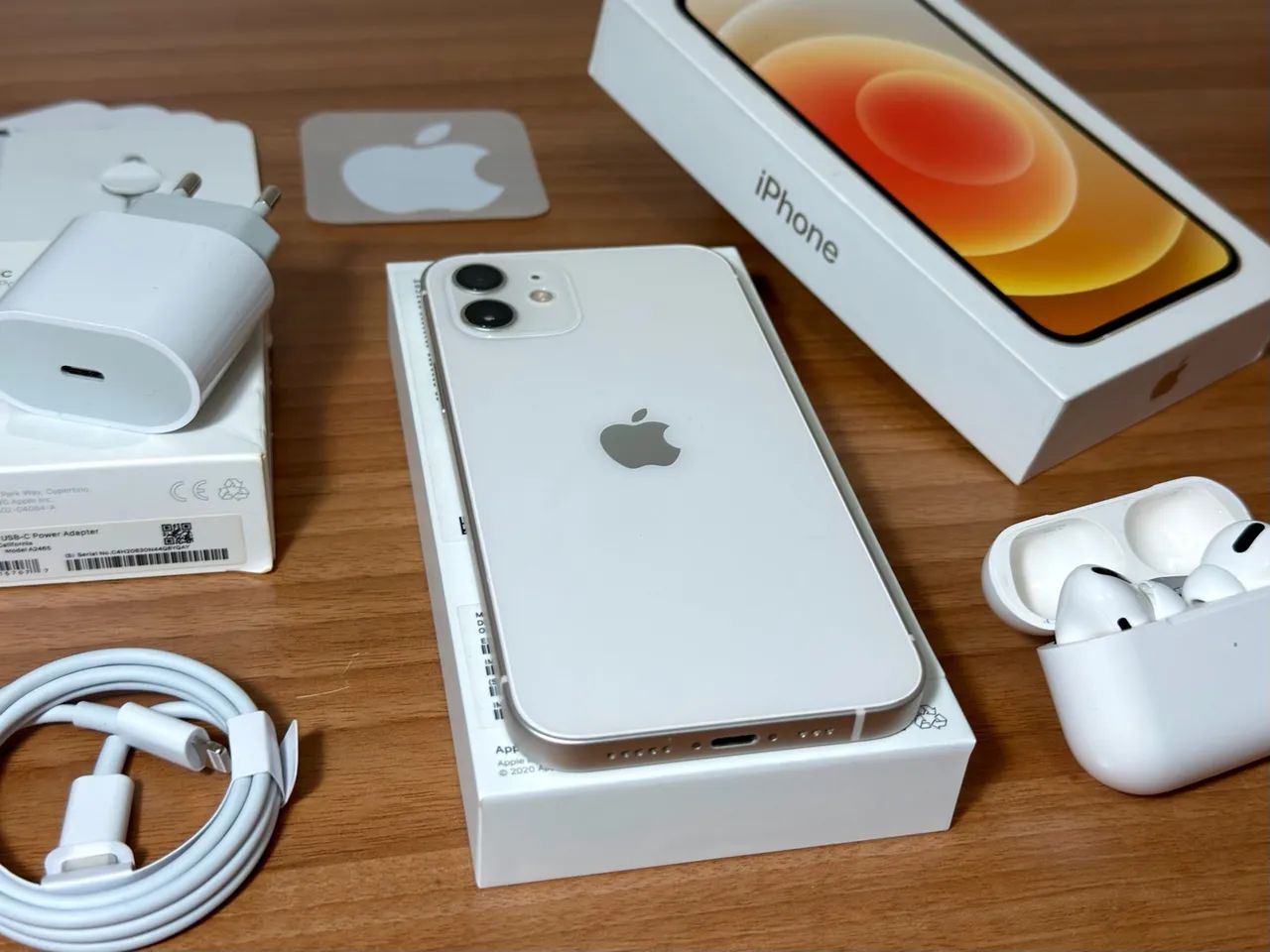 iPhone 12 256GB Branco Único Dono Impecável - Como Novo