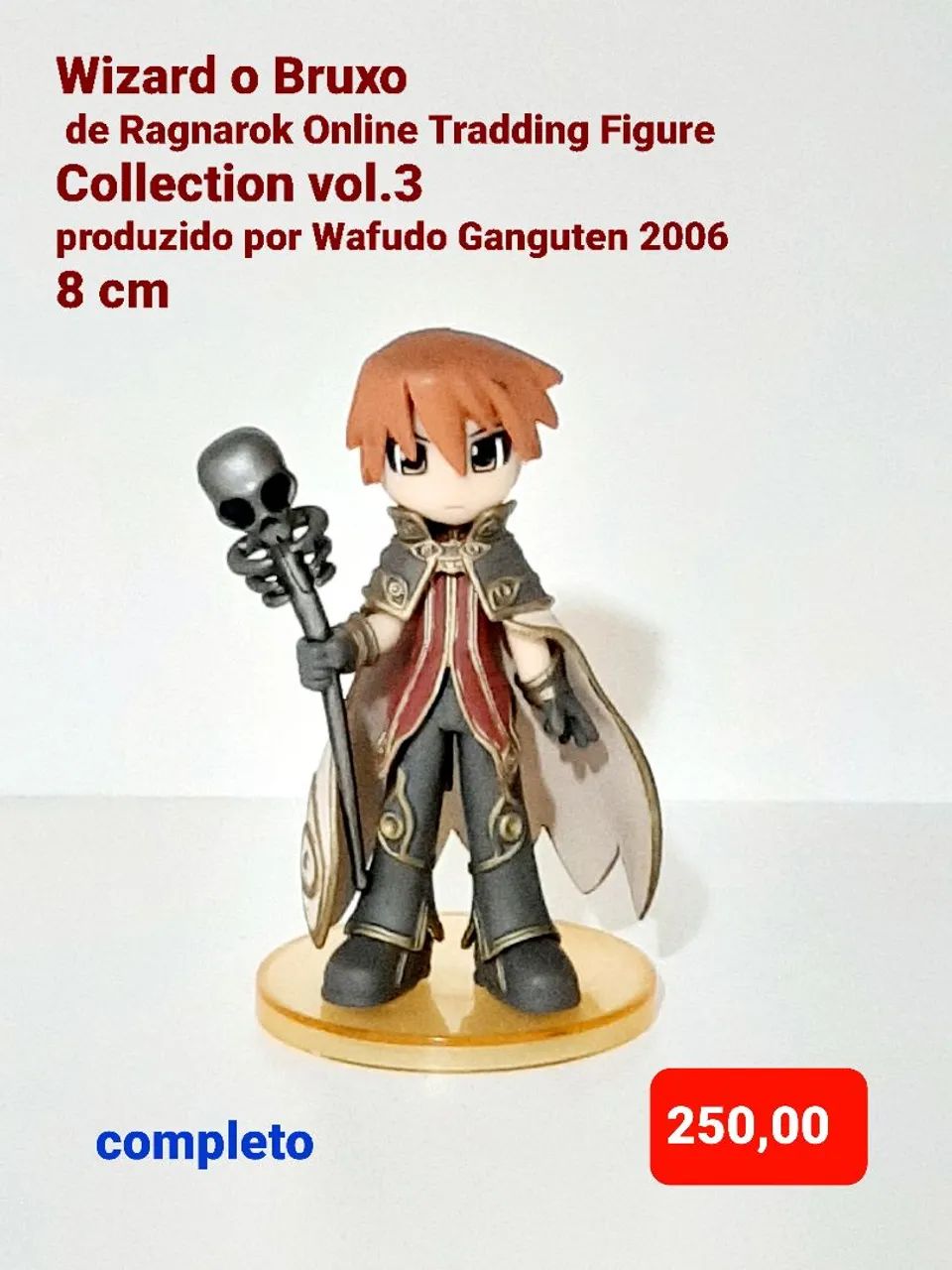 Boneco Wizard o Bruxo de Ragnarok Online 