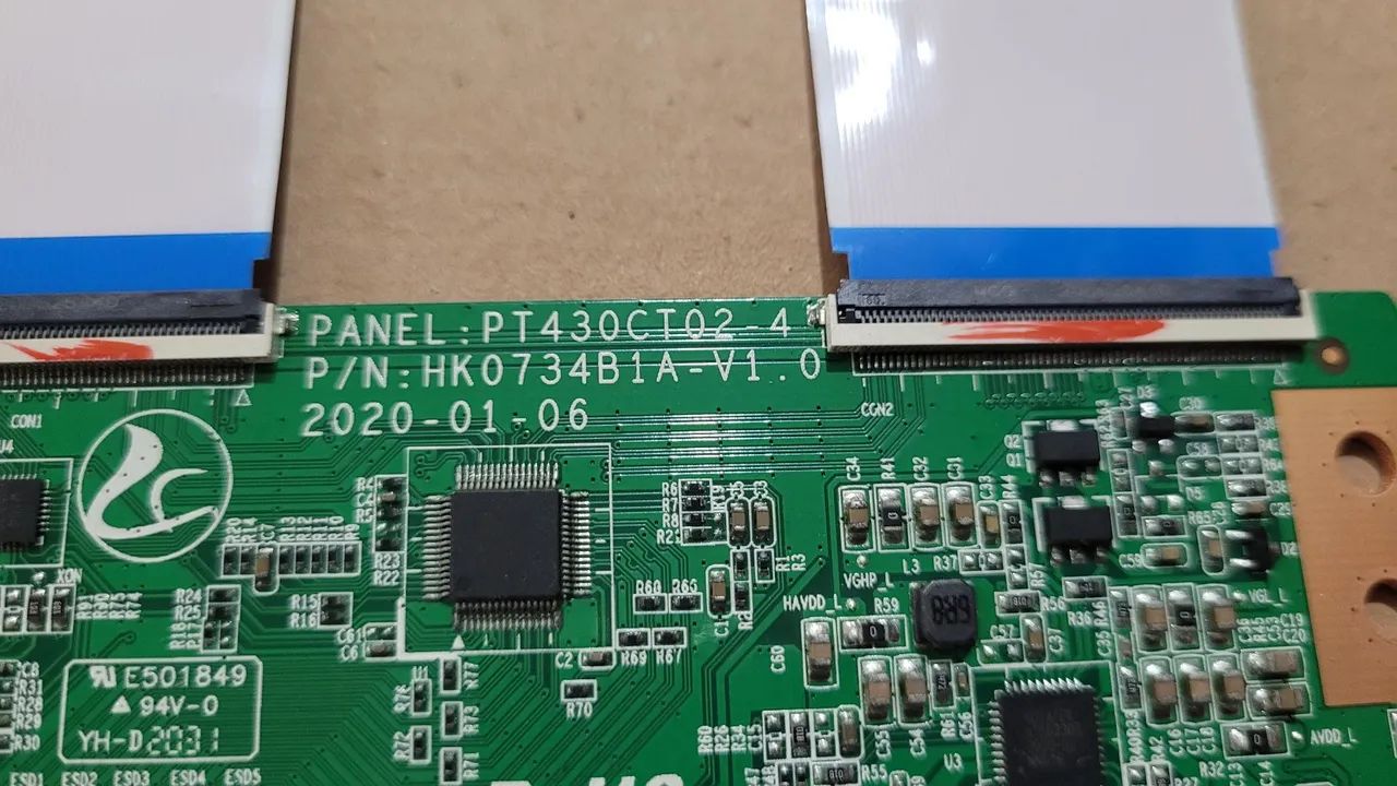 Placa T-CON / TCON p/ TV Multilaser TL024 - Foto 2