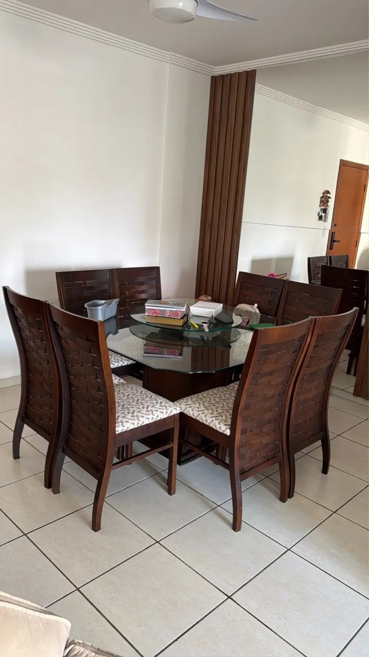 Mesa de jantar 8 lugares 