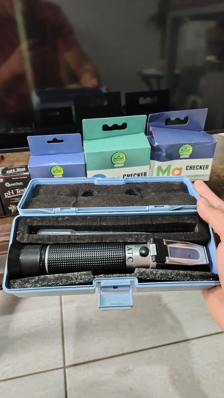Kit de testes, refratômetro e termômetro analógico. - Foto 3