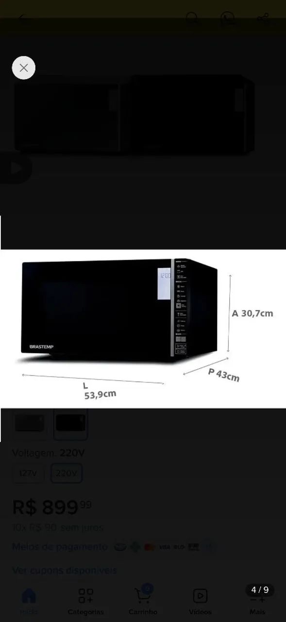 Microondas Brastemp 32 L a - Foto 3