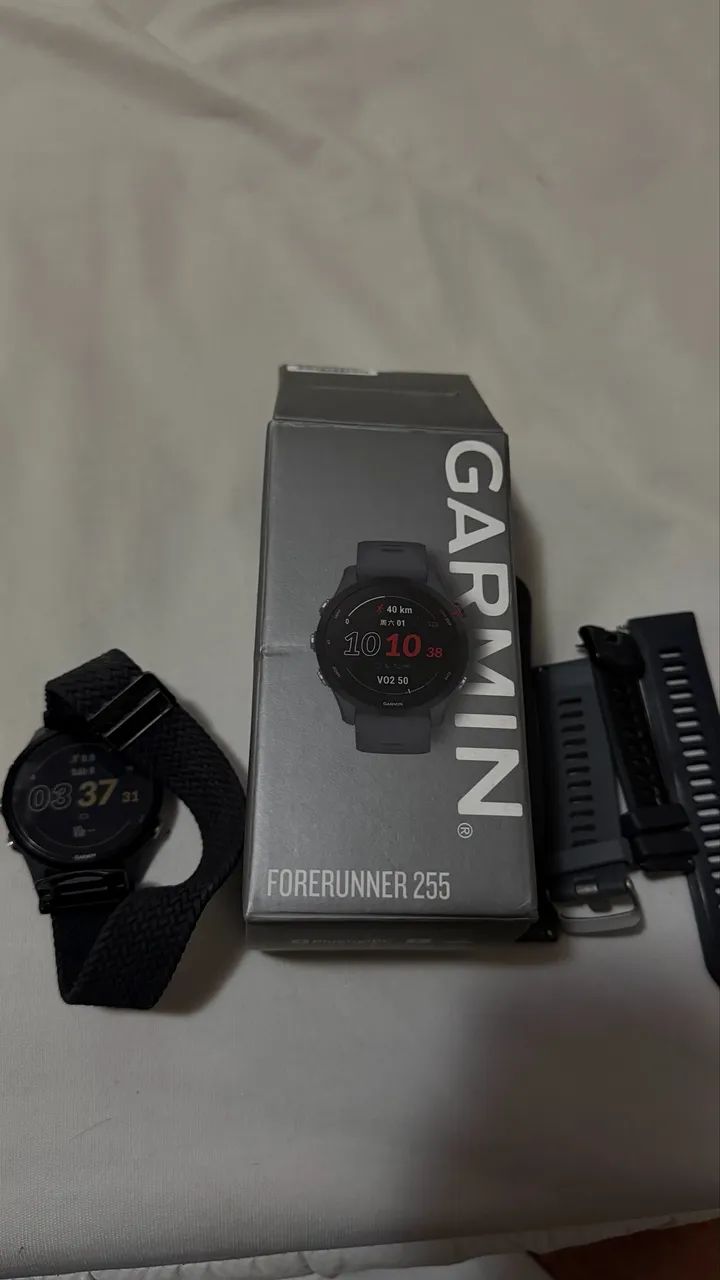 Garmin 255 caixa e 3 pulseiras  - Foto 3