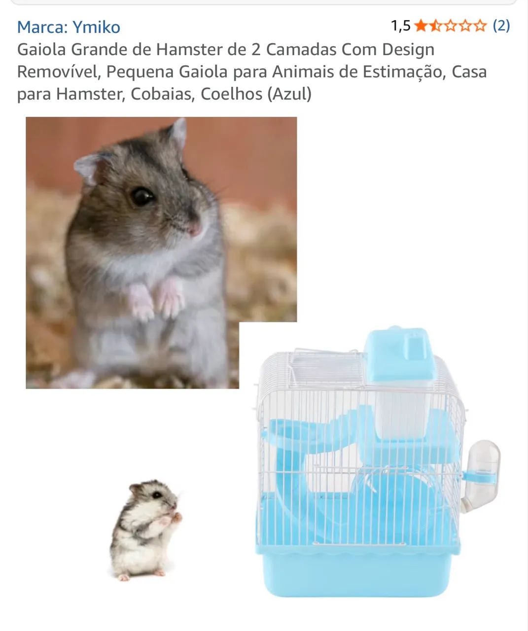 Gaiola de hamster 