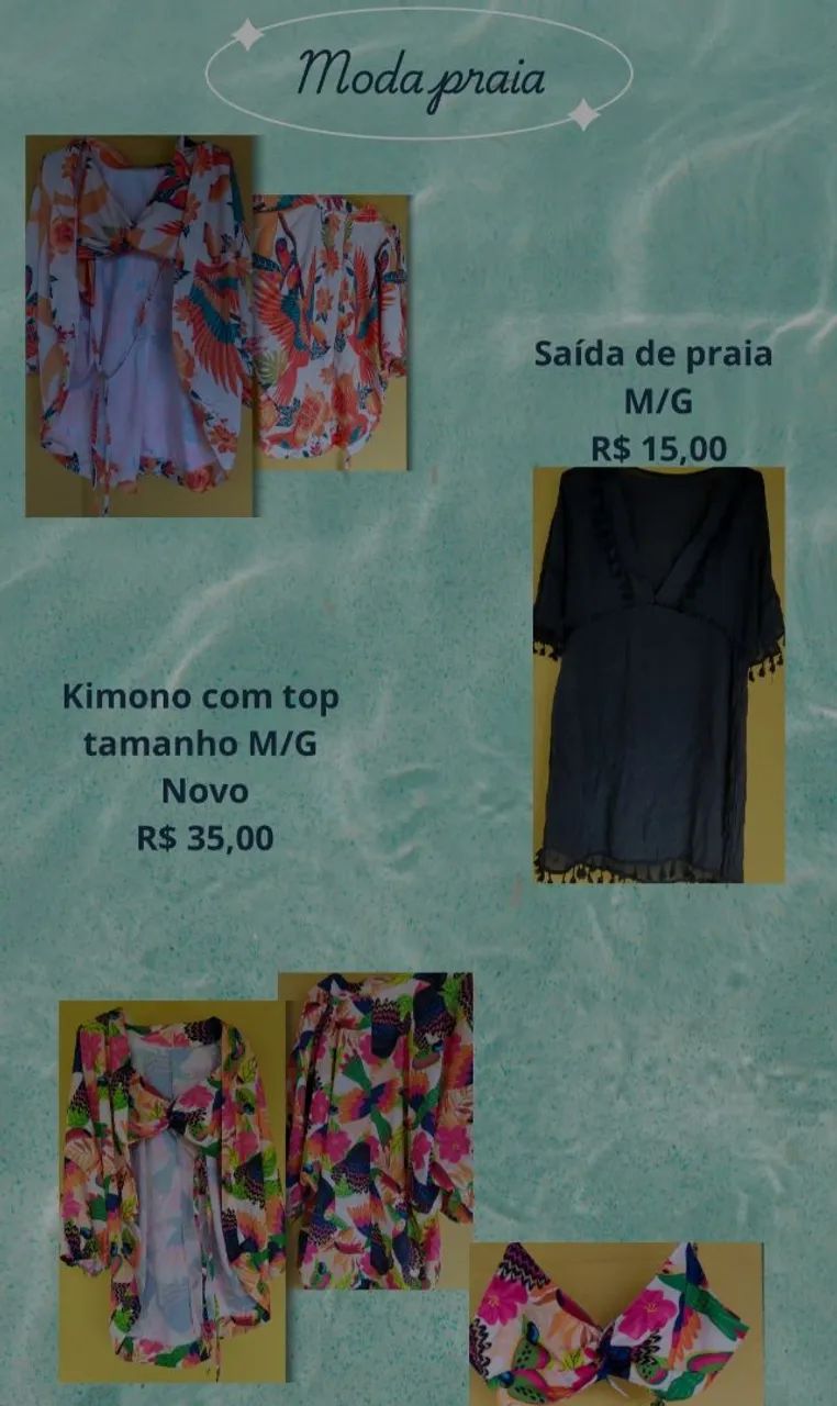 Roupas novas e semi novas moda praia/clube