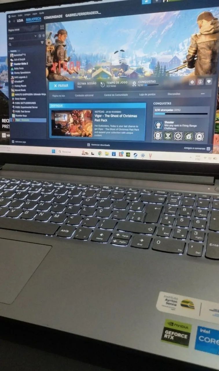 NOTEBOOK GAMER LOQ ESSENCIAL RTX 3050 6GB/16 GB DE RAM 512 GB DE SSD - Foto 2