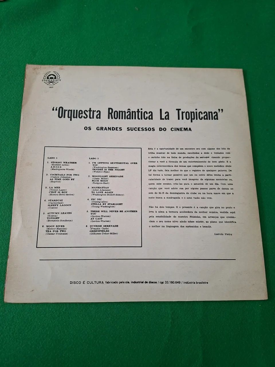 Vinil Orquestra Romântica La Tropicana - Foto 2