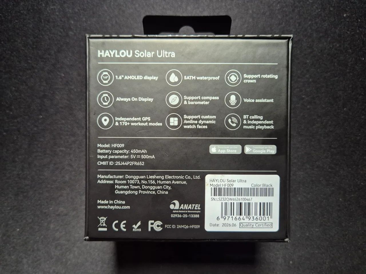 SMARTWATCH HAYLOU SOLAR ULTRA COM GPS - Foto 2