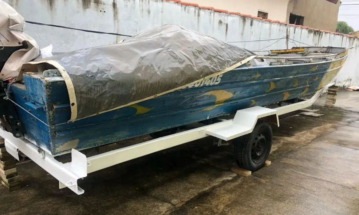 Barco + motor + carretinha