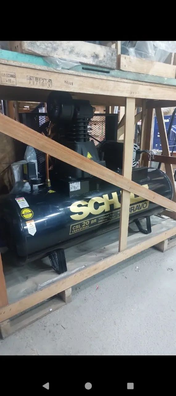 COMPRESSOR 5CV 200L 220/380V TRIF CSL20 175LBF BRAVO SCHULZ