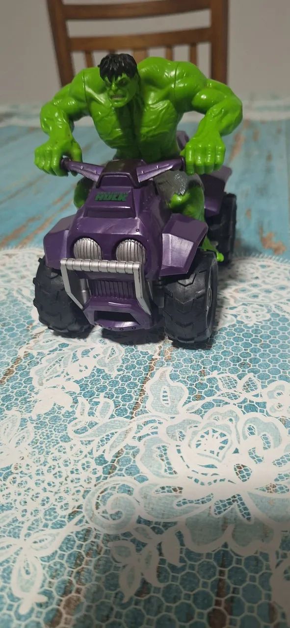 Boneco Hulk com carrinho  - Foto 2
