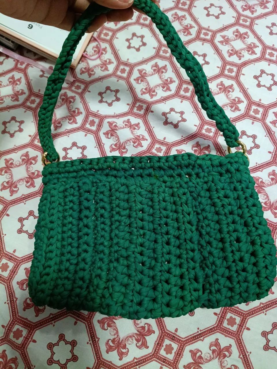 Bolsa de crochê de mão  - Foto 3