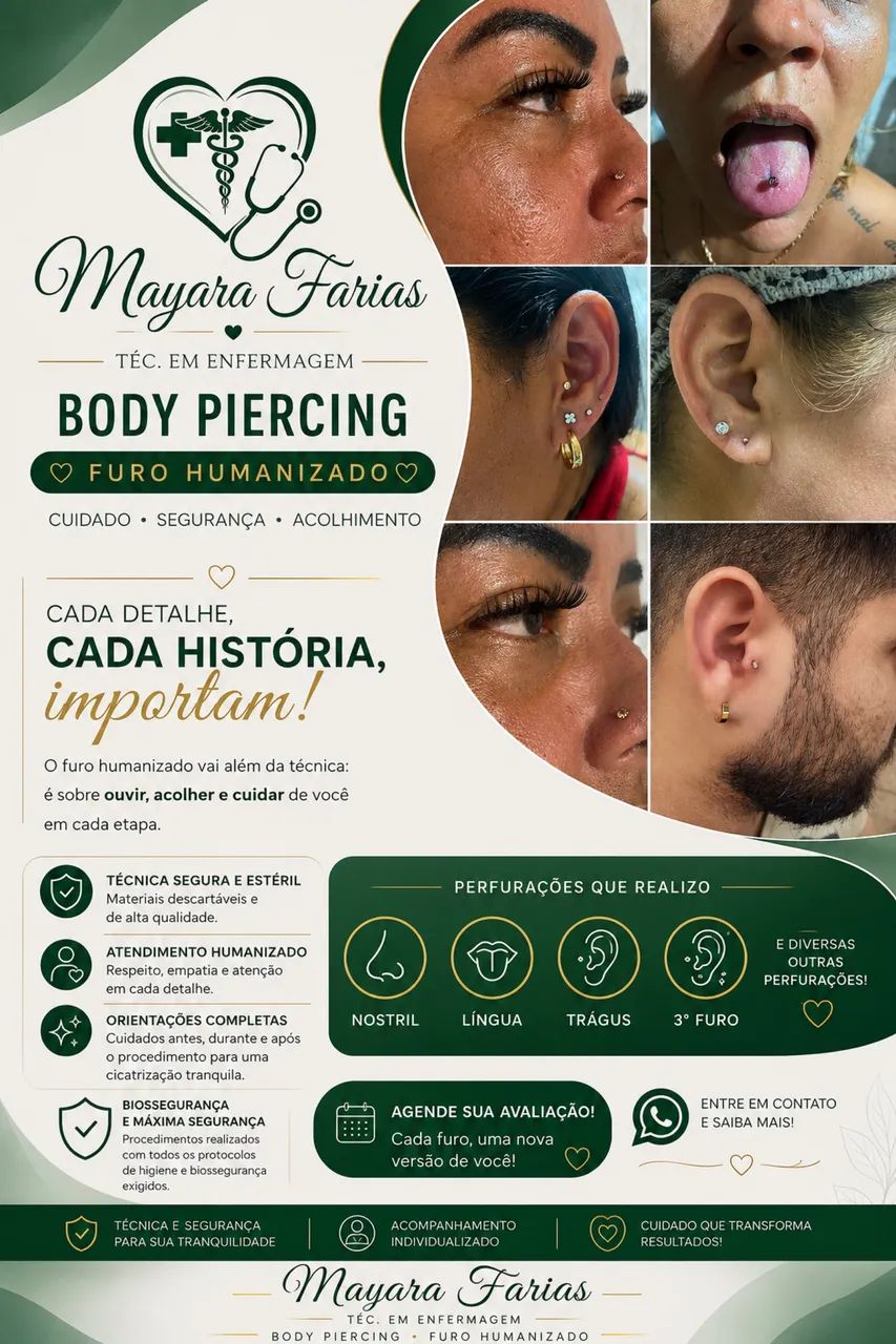 Aplicação de piercing 35,00