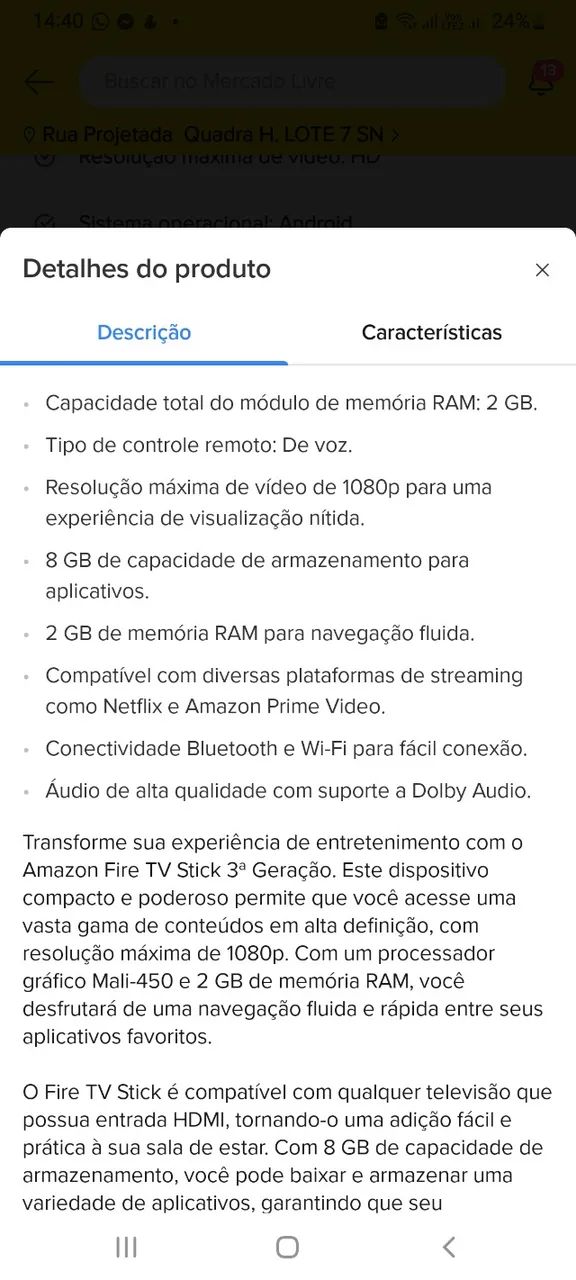 Fire Stick 3a geração  - Foto 4